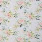 Preview: Musselin Thea Pastellblumen Grün/Rose auf Ecru by Swafing